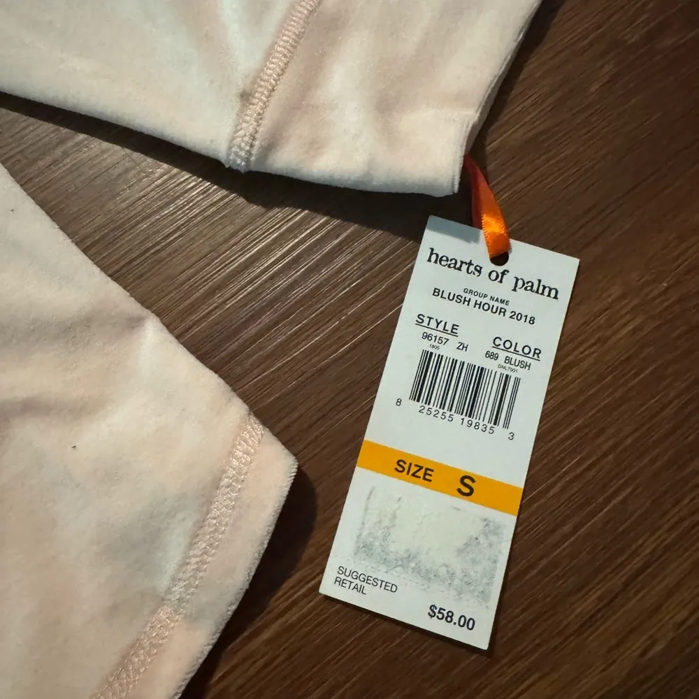 Hearts of Palm Pink 3/4 Long Sleeve Velvet Tee - Image 3