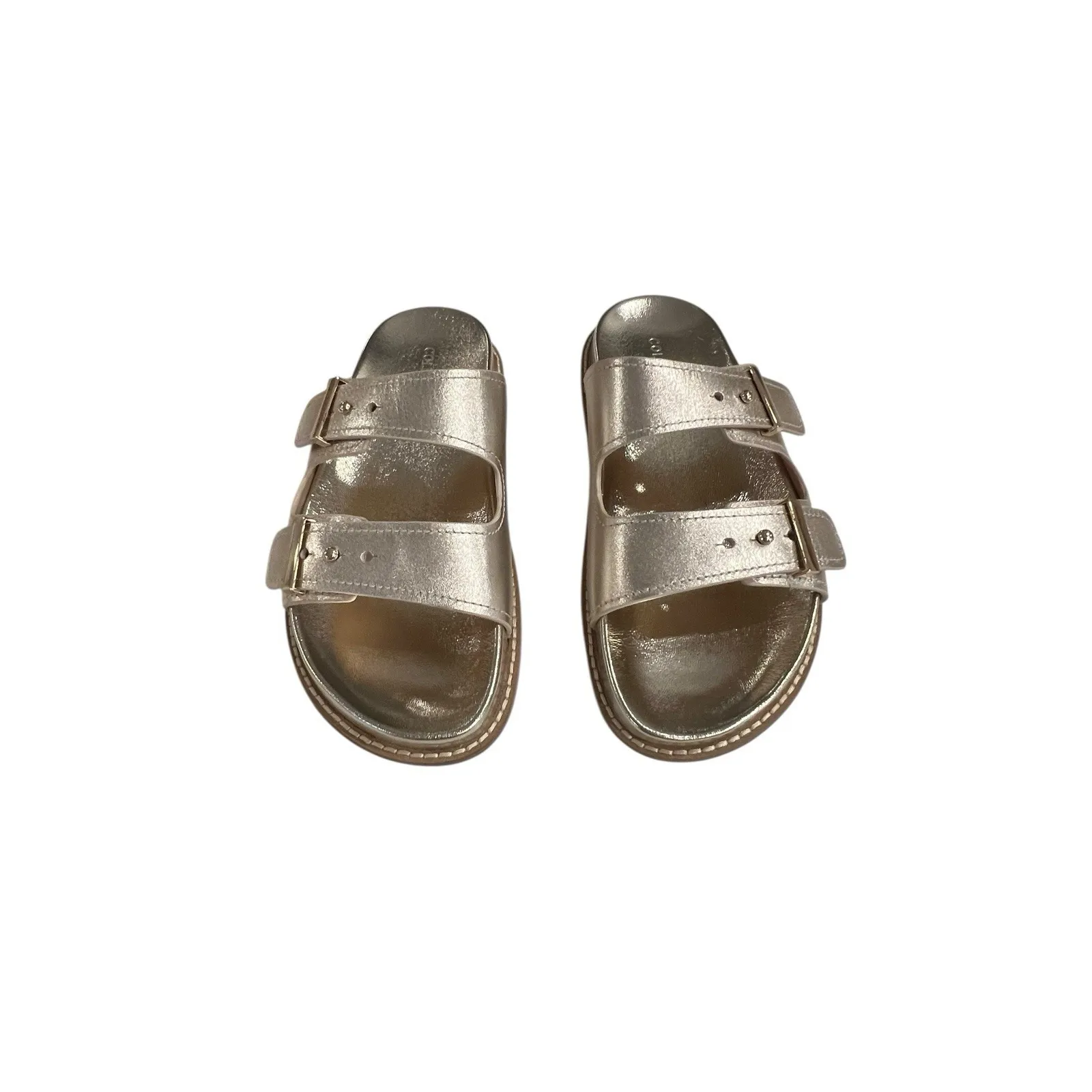 Cole Haan Women's Marisol Footbed Soft Gold Patent Leather Size 6 New - Image 4