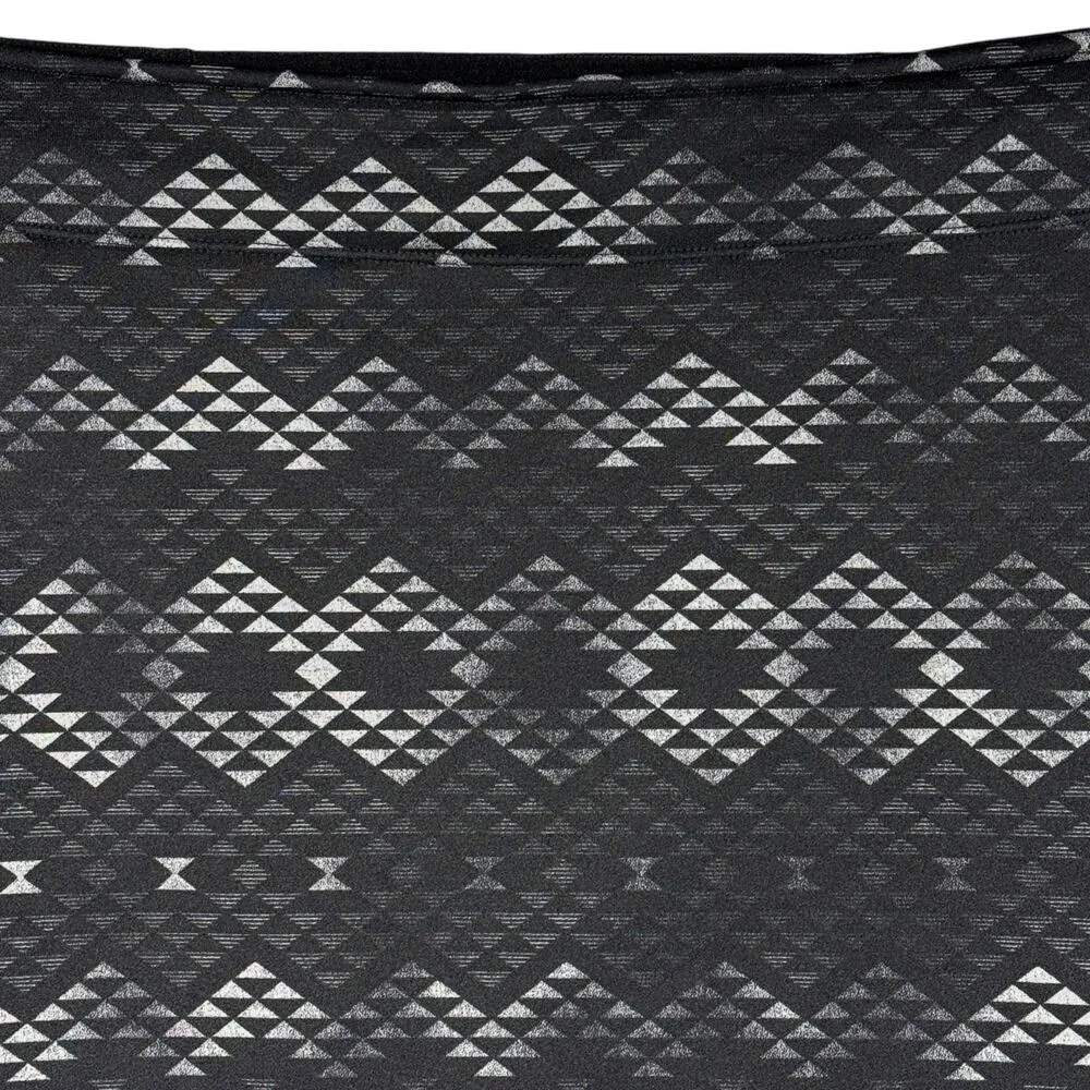 Athleta Medium Printed Tech Mini Skirt Fleece Lined Stretch Geometric Pull-On - Image 2