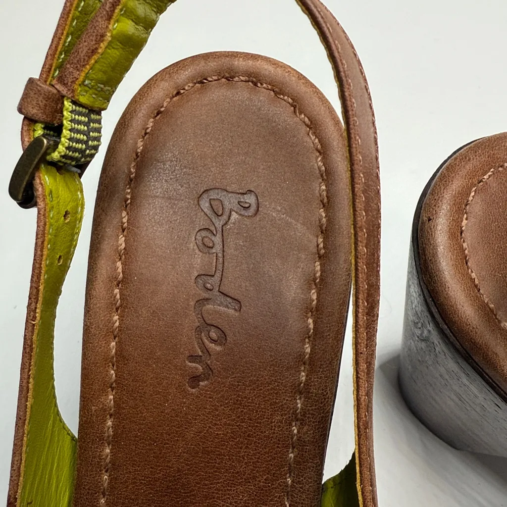 Boden Slingback Wooden Clog Platform Block Heels Sandals S - Image 3