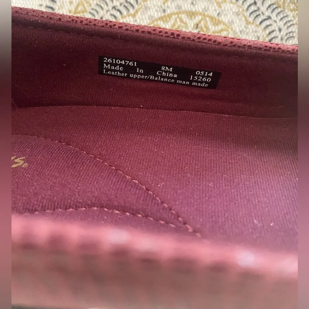 Clarks Collection Haydn Gloss Womens 8M Purple Leather Slip on Comfort Loafers Size 8 - Image 13