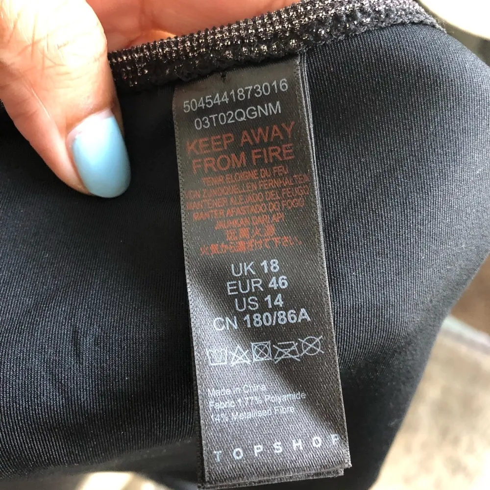 TOPSHOP | Gray Metallic Tanga Bikini Bottom - Image 78