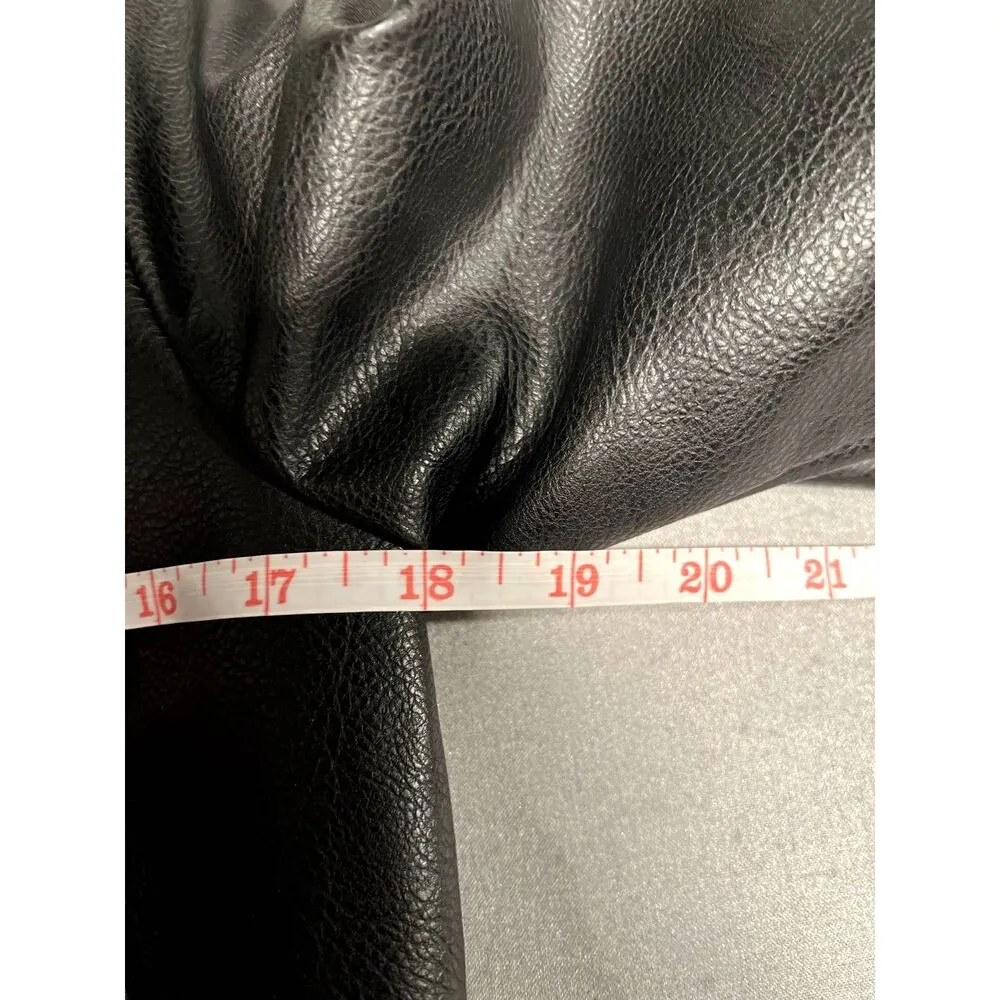 H&M faux leather moto riding jacket . size XS - Image 10