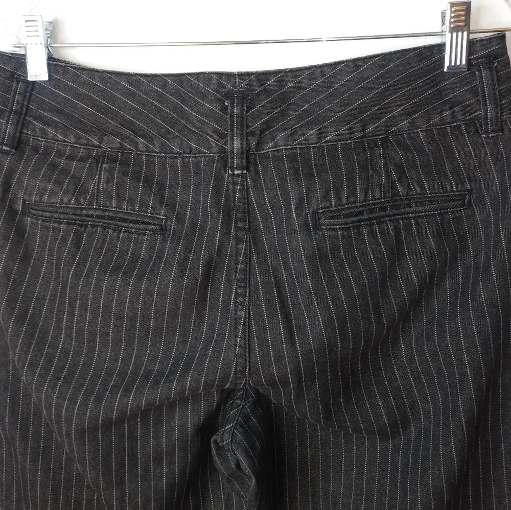 Lauren Ralph Lauren 6 32x33 Black Pin Stripe Jeans - Image 4