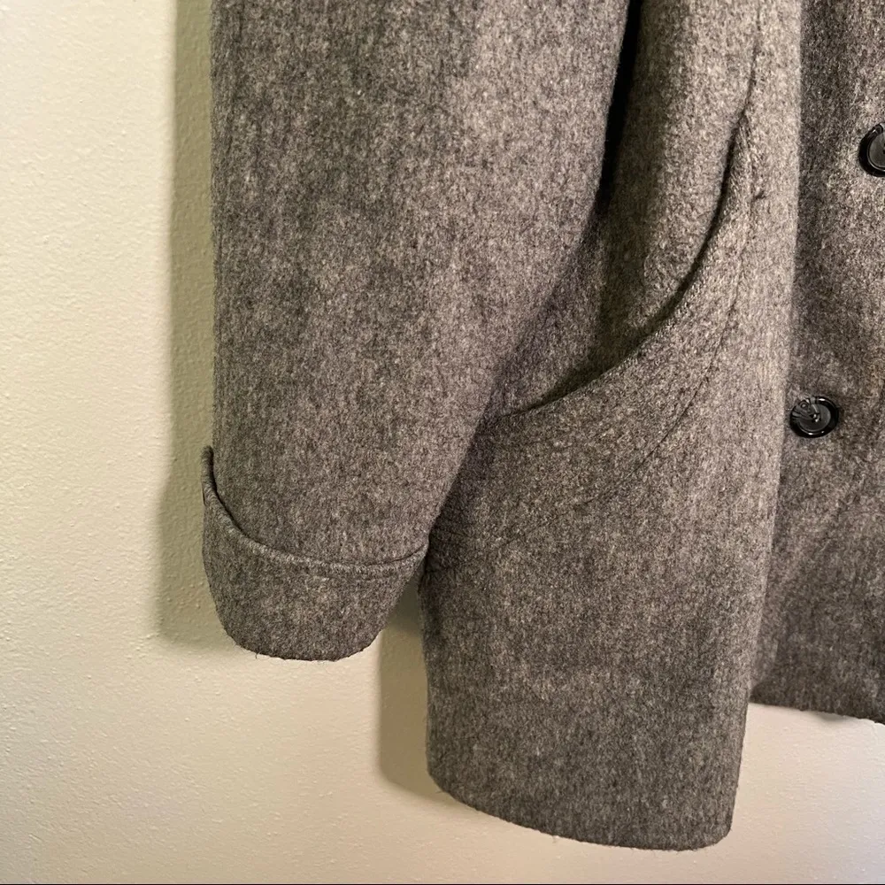 Vintage Herman Kay Wool Peacoat Gray Size 12P - Image 4