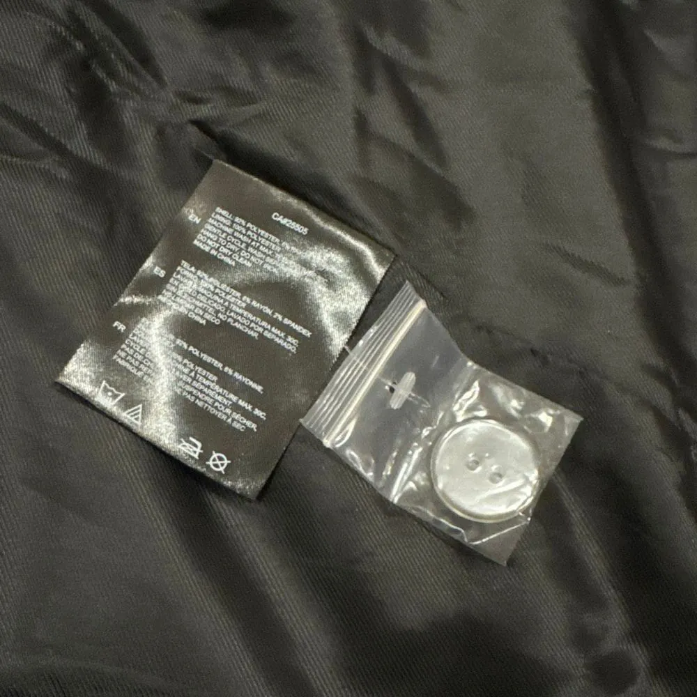 NWT Noize Lena Long Length Vegan Wool Coat small Black - Image 4