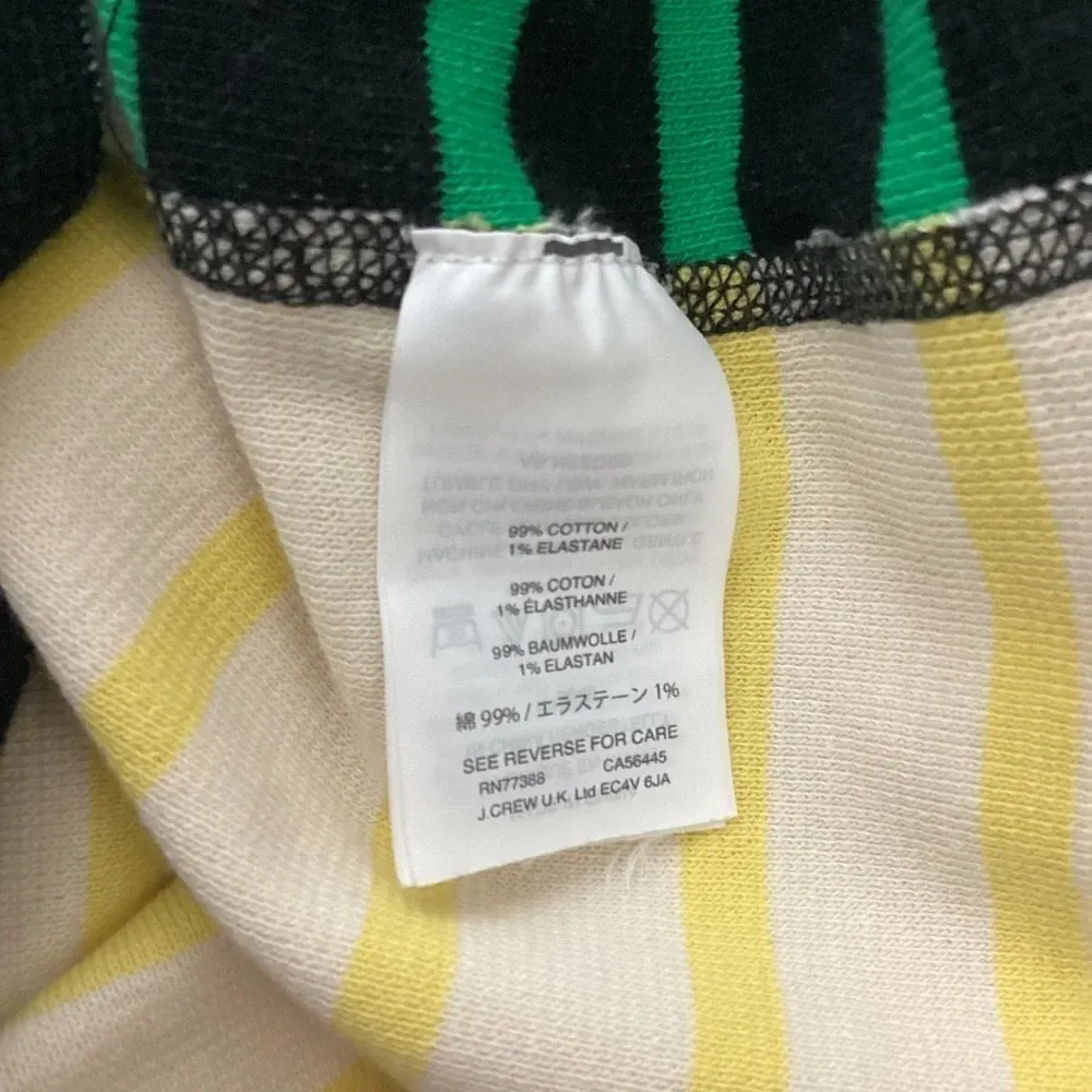 J. Crew Waffle T-Shirt Stripe Combo Large - Image 7