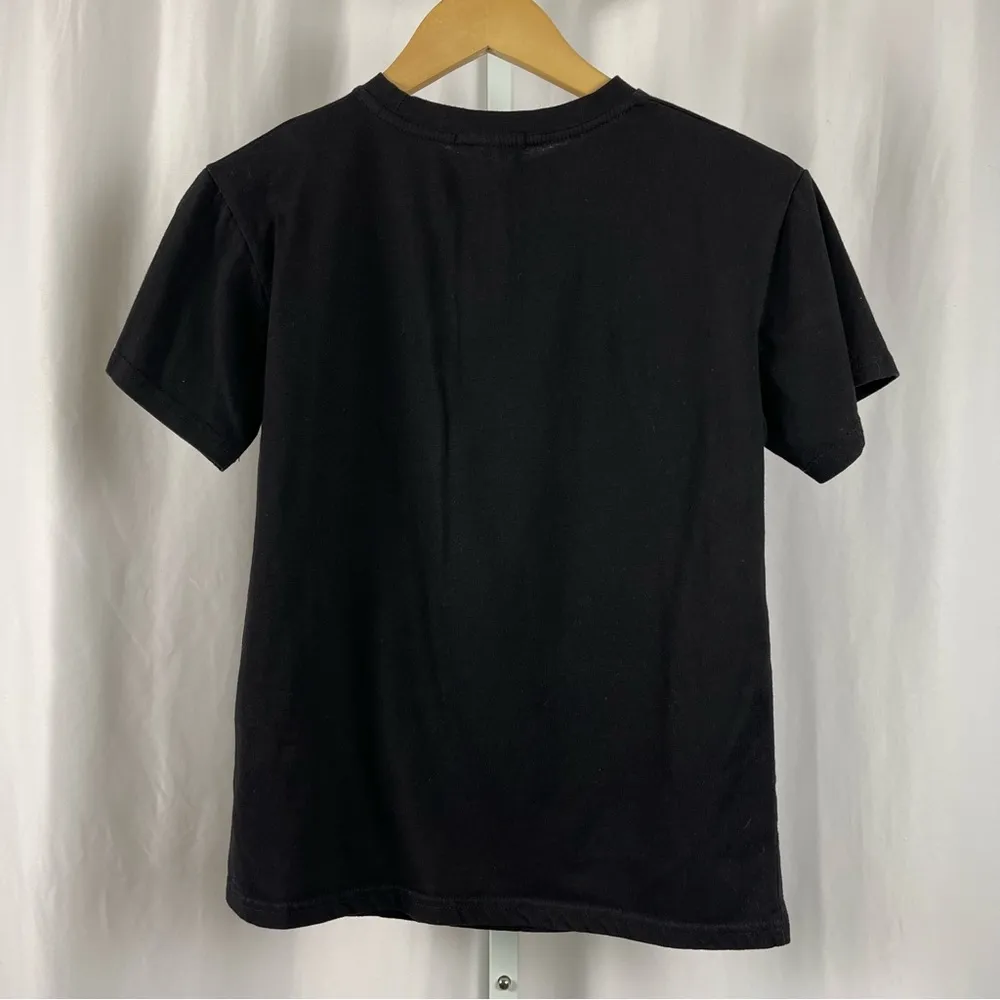 For Love Bell Large Led Zeppelin Electric Magic Retro Graphic Tee Shirt Baby Tee Black - Image 2