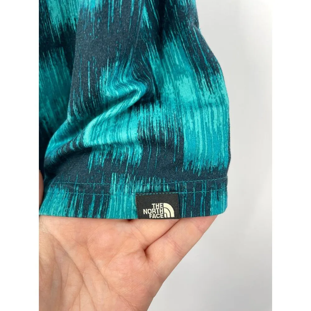 The North Face Top Womens Medium Tank Cypress Teal Yellow Racerback Athletic - Image 3