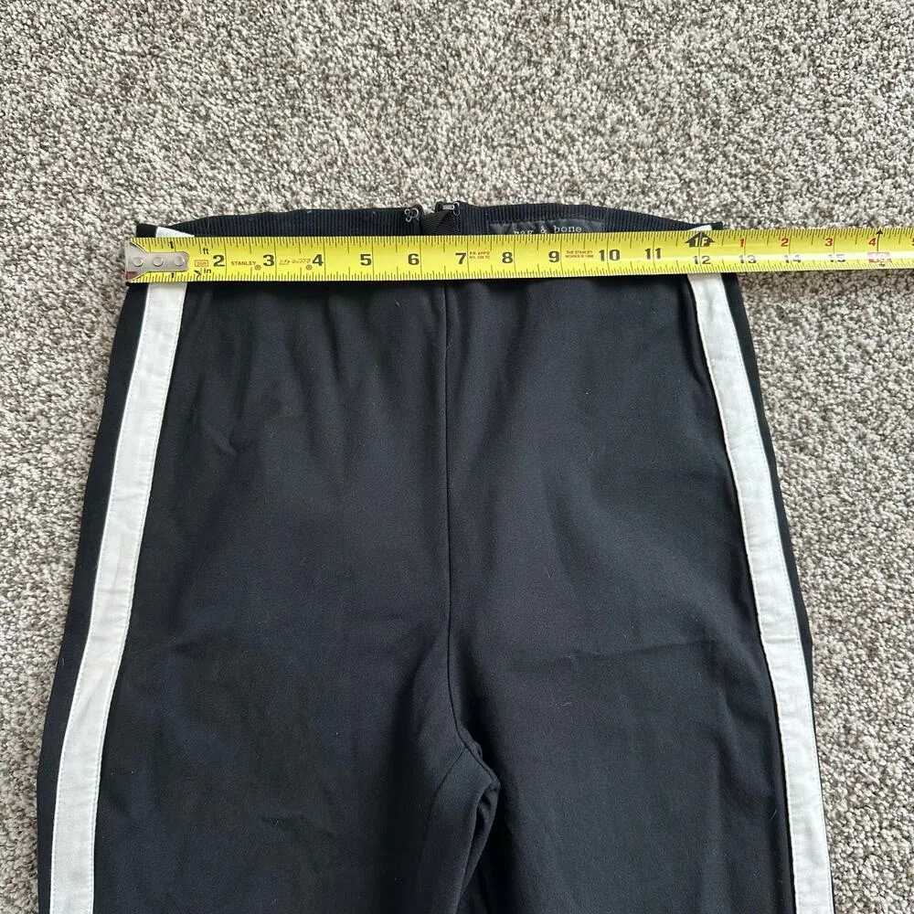 Rag & Bone black & white stripe skinny pull-on pants size 2 - Image 10