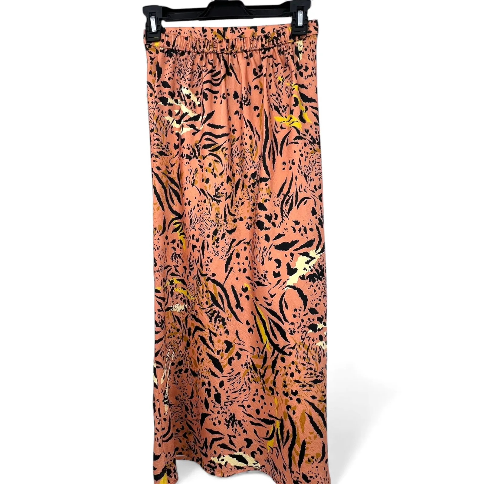 Resa XS Isabel Slip Skirt in an animal print Satin Midi Pencil Women REVOLVE Pink - Image 5