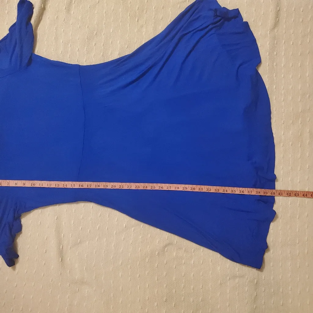 Neiman‎ Marcus casual 3/4 sleeves  Blue Dress Size XL - Image 6