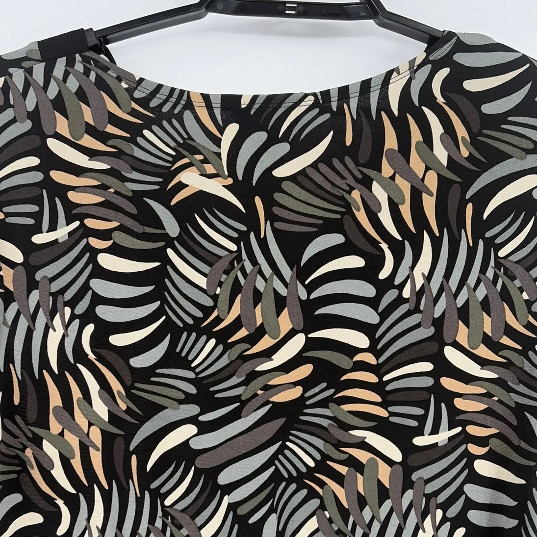 Lane Bryant Babydoll Too Sz 18/20 Y2K Boho Tropical Retro Coastal Stretch 70s - Image 5