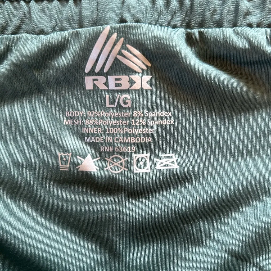 RBX Women's Athletic Shorts in Sage Green Size L - Image 3