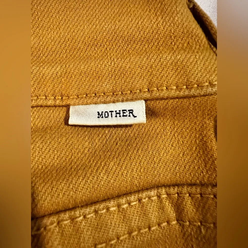 Mother high rise the tomcat ankle fray in HEY size 28 straight leg Orange - Image 11