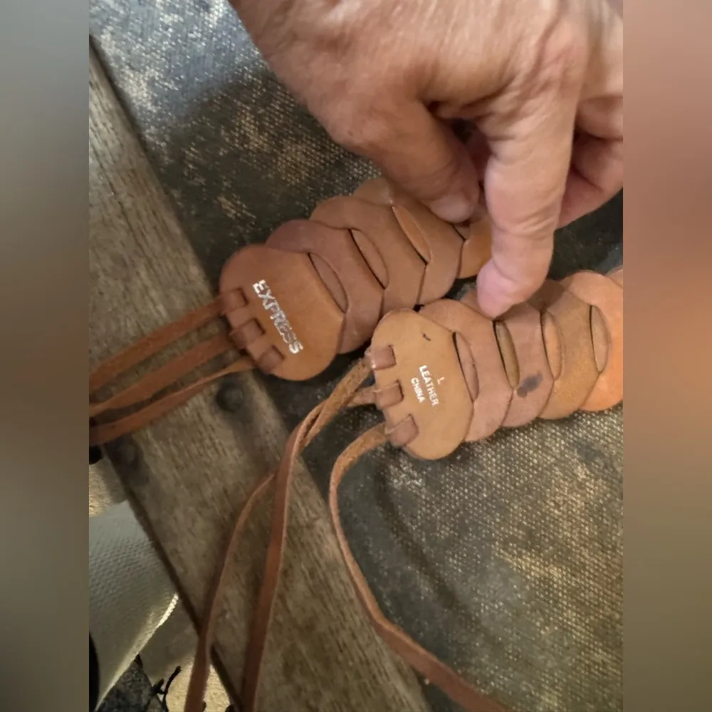 Vintage Express Leather Tie Belt Large - Image 2