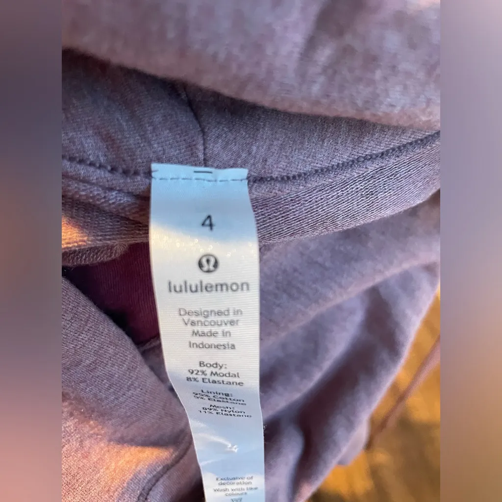 Lululemon Cowl Neck Zip Sweatshirt/Jacket - Size 4 - Image 7