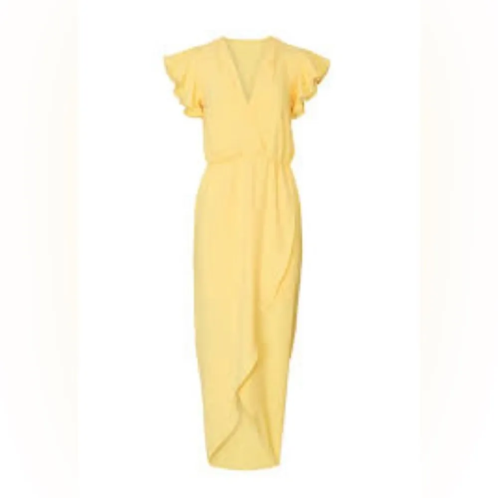 Amanda Uprichard Yellow Asymmetrical Wrap Dress - Image 6
