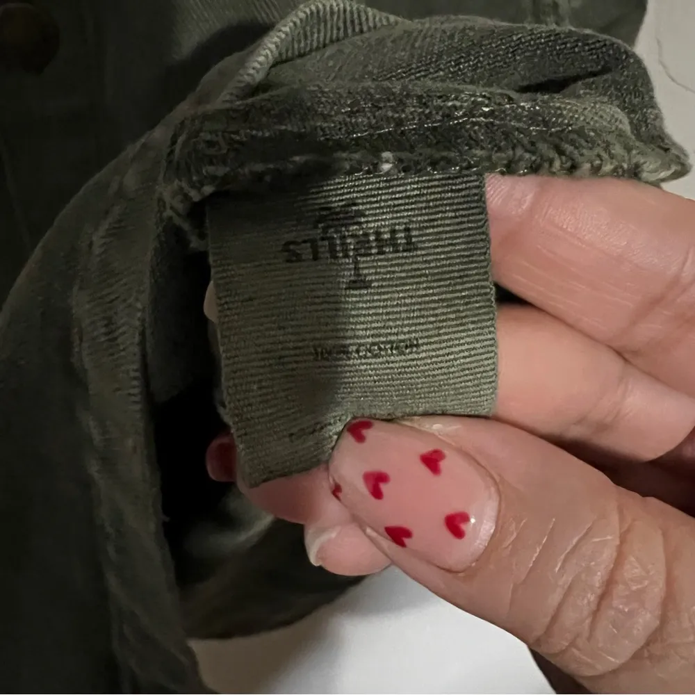 Thrills Catherine Olive Green Denim Button Down Overall Dress - Image 8