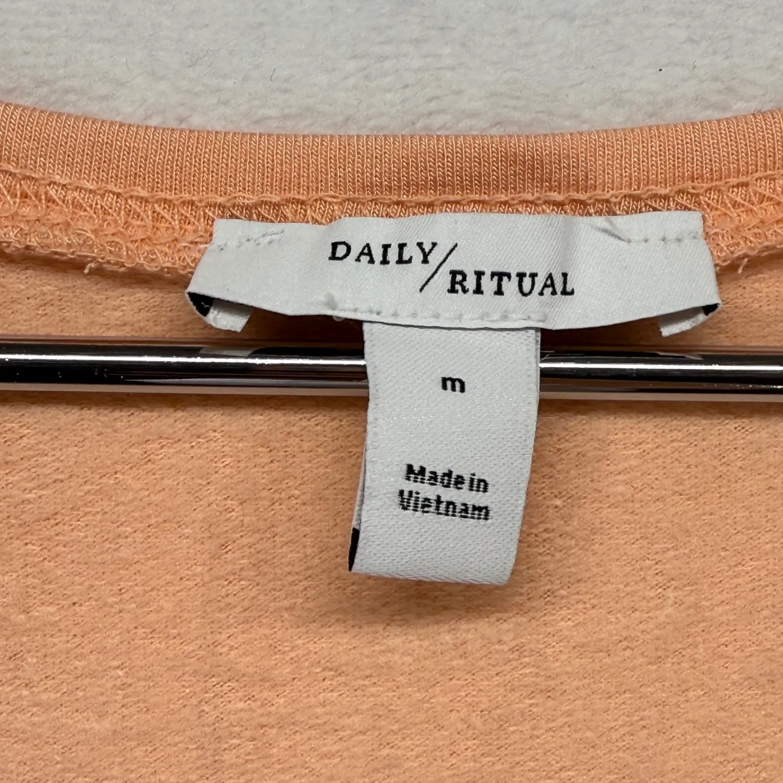 Daily Ritual Romper Drawstring‎ Waist Sleeveless Casual Jumpsuit Size M Orange Size M - Image 8