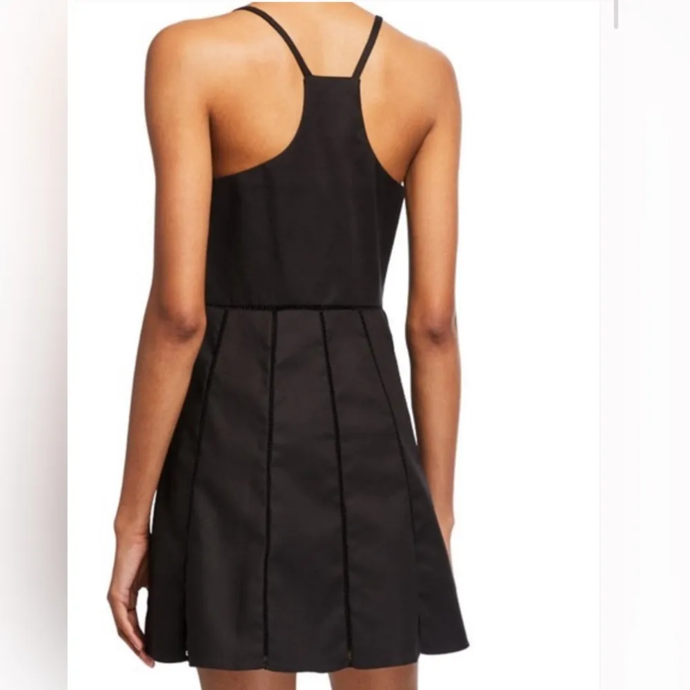 Parker Juliet Ladder Stitch Sleeveless Fit & Flare Dress Black Sz XS - Image 2