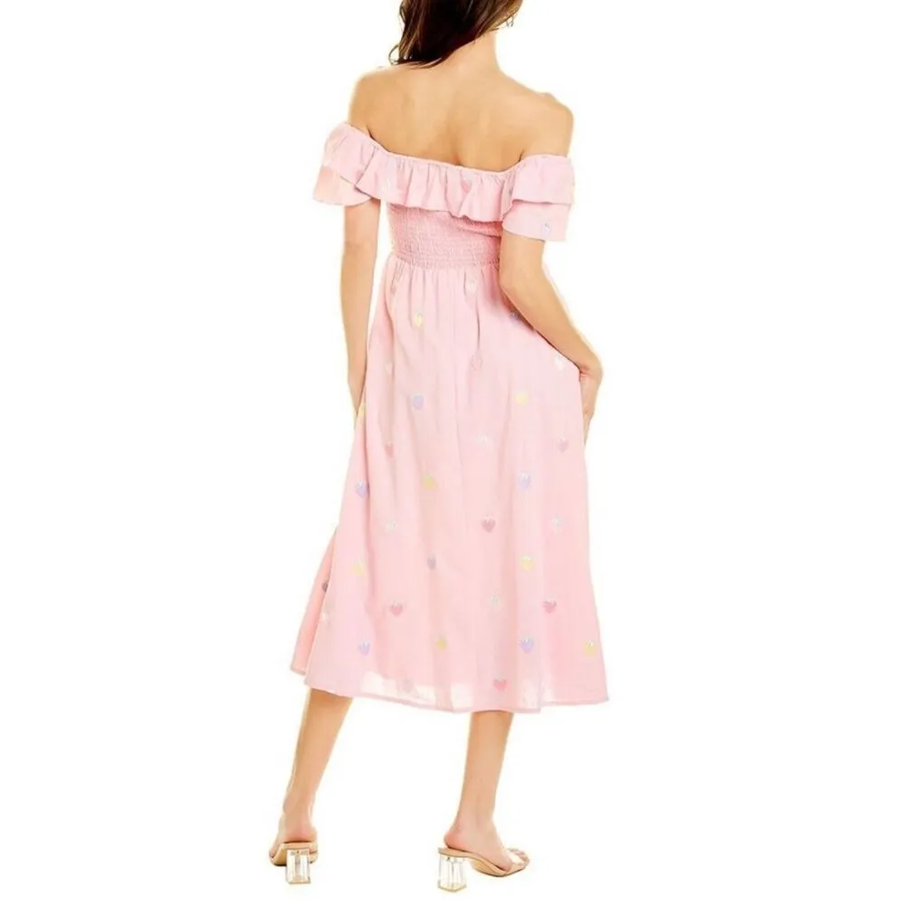 NWOT Olivia Rubin Talia Midi Dress in Pink Size 8 - Image 3