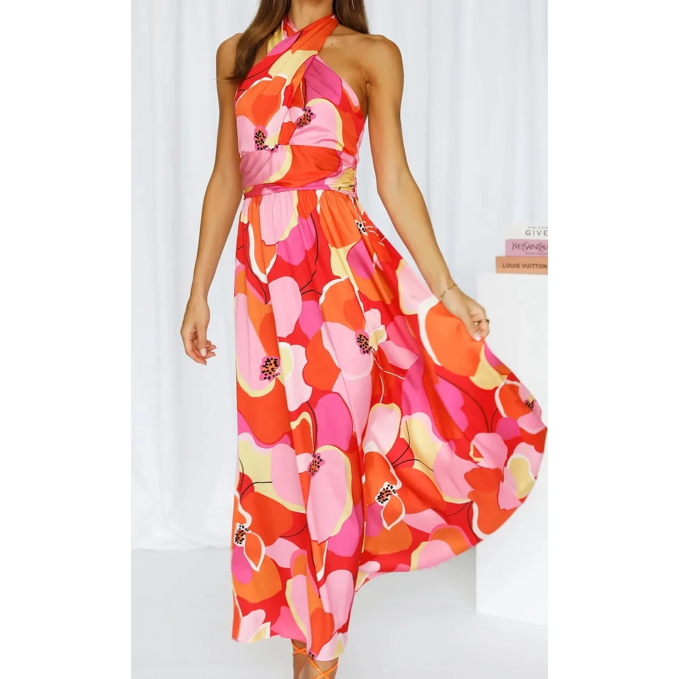 NWT HELLO MOLLY size 4 AMETHYST TALES MIDI DRESS MULTI $105 retail - Image 2