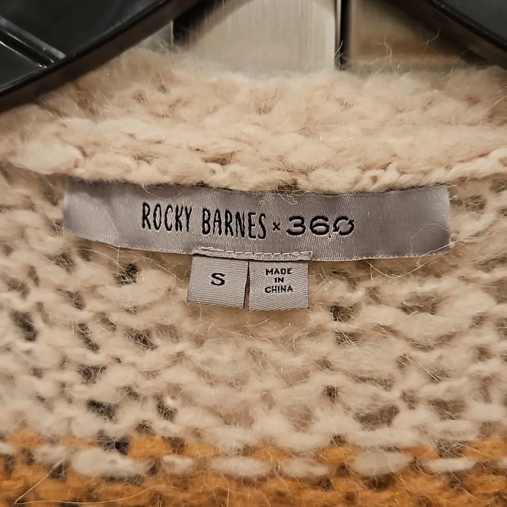 💕ROCKY BARNES x 360 Cashmere💕 Joanne Striped Wool Alpaca Cardigan Small - Image 12