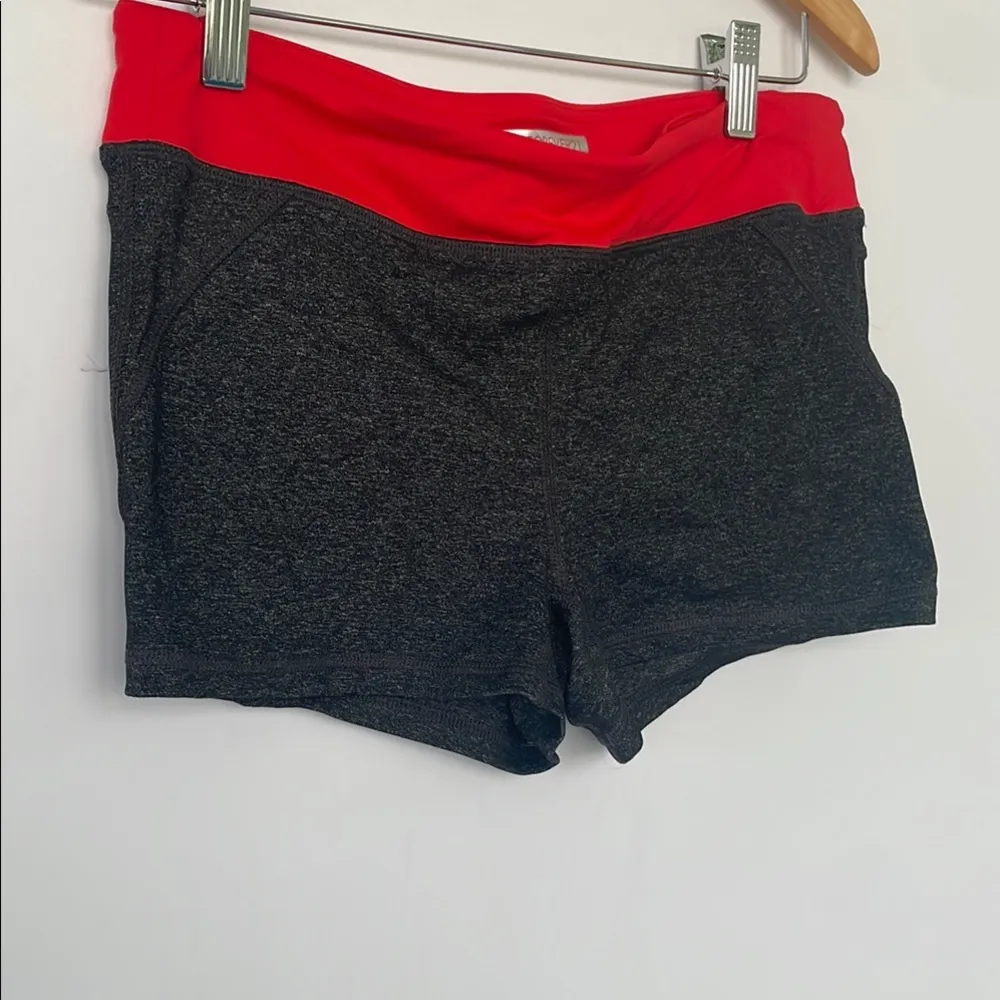 Forever 21 Charcoal Grey Throwback Athletic Shorts Stretchy Comfort Medium - Image 3