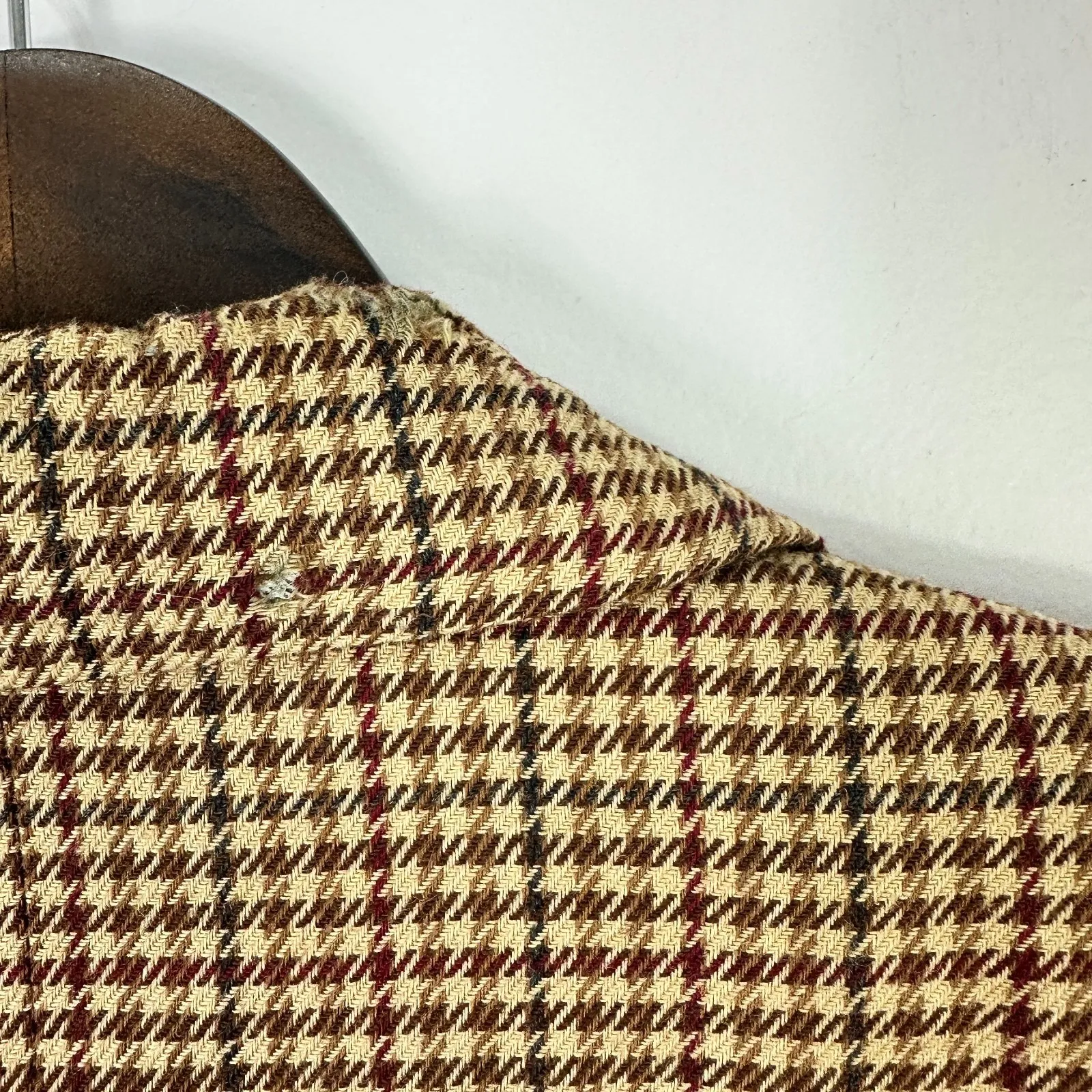 Charter Club Blazer Womens 14 Brown Houndstooth Preppy Academia Quiet Luxury - Image 11