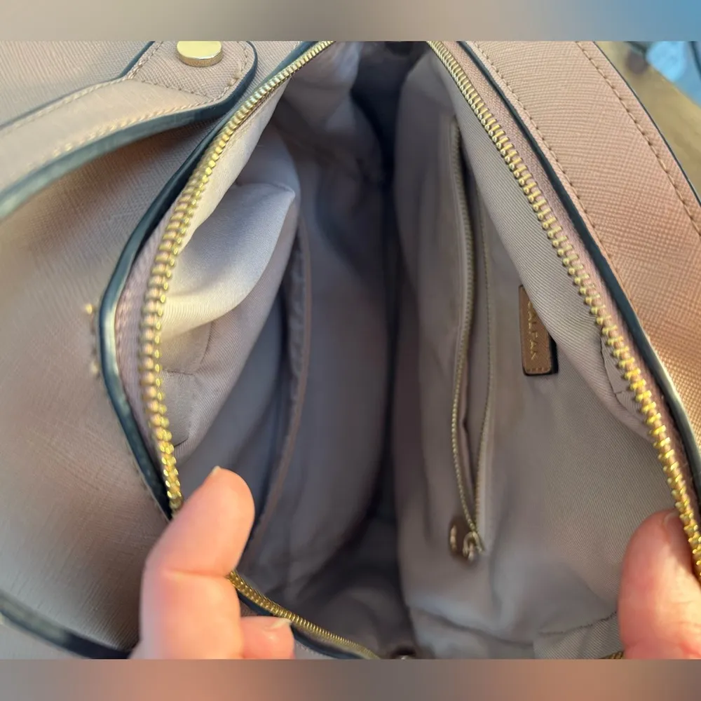 CalPak Leather Backpack with Braided Detail Tan - Image 6