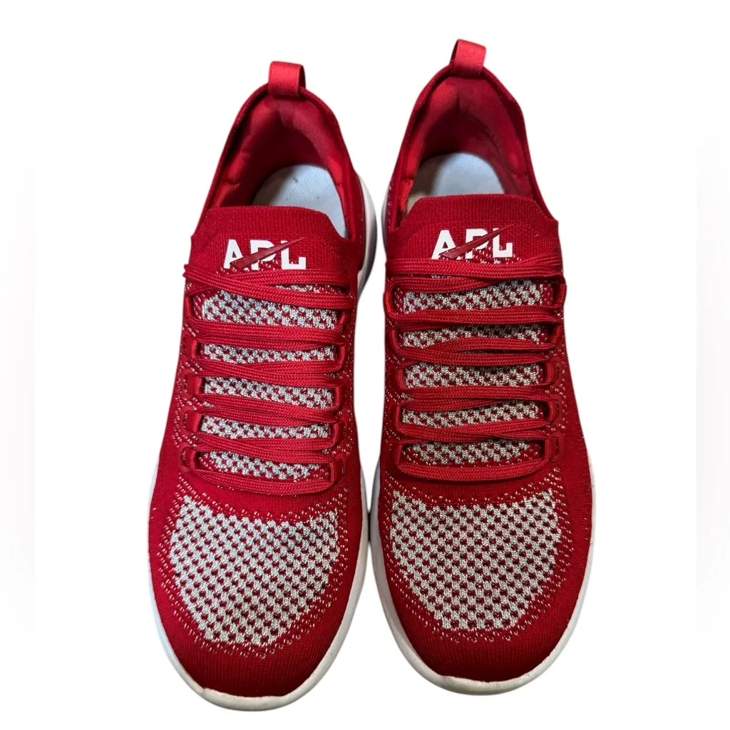 APL TechLoom Breeze W Red/White Women’s Size 9 Knit Running Sneaker - Image 2