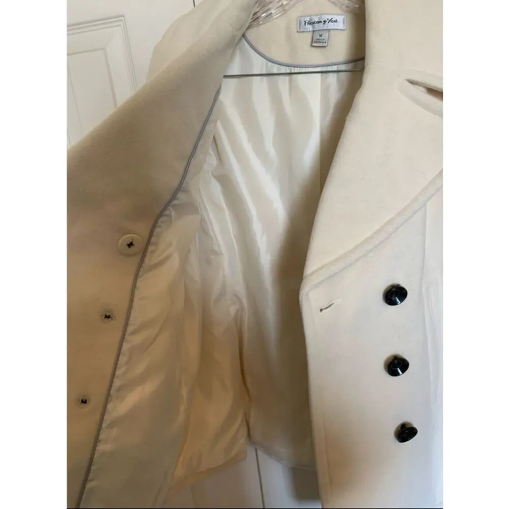 Preston & York wool blend peacoat double breasted size 12 Black - Image 12