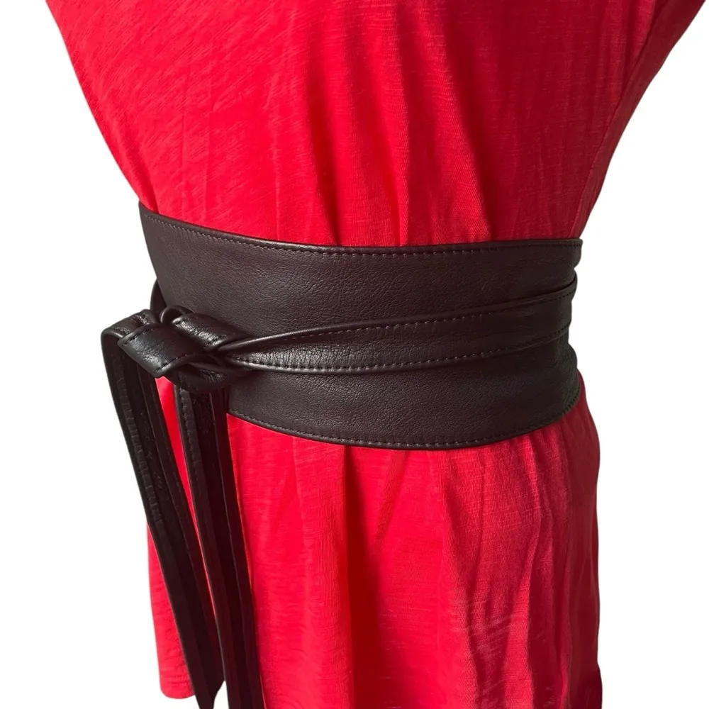 S. Oliver Leather Tie Around Belt Black - Image 3