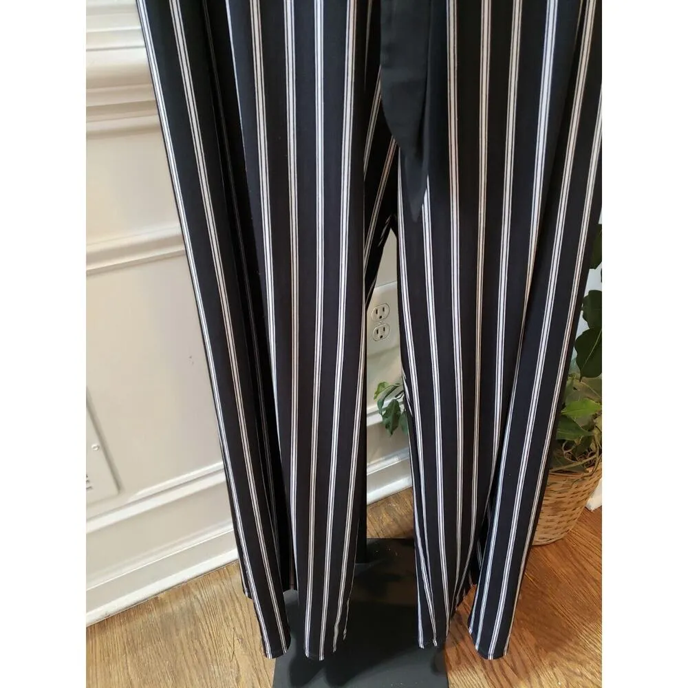 Wrapper Women's Black & White Polyester V-Neck Sleeveless Jumpsuit Size X-Large - Image 14