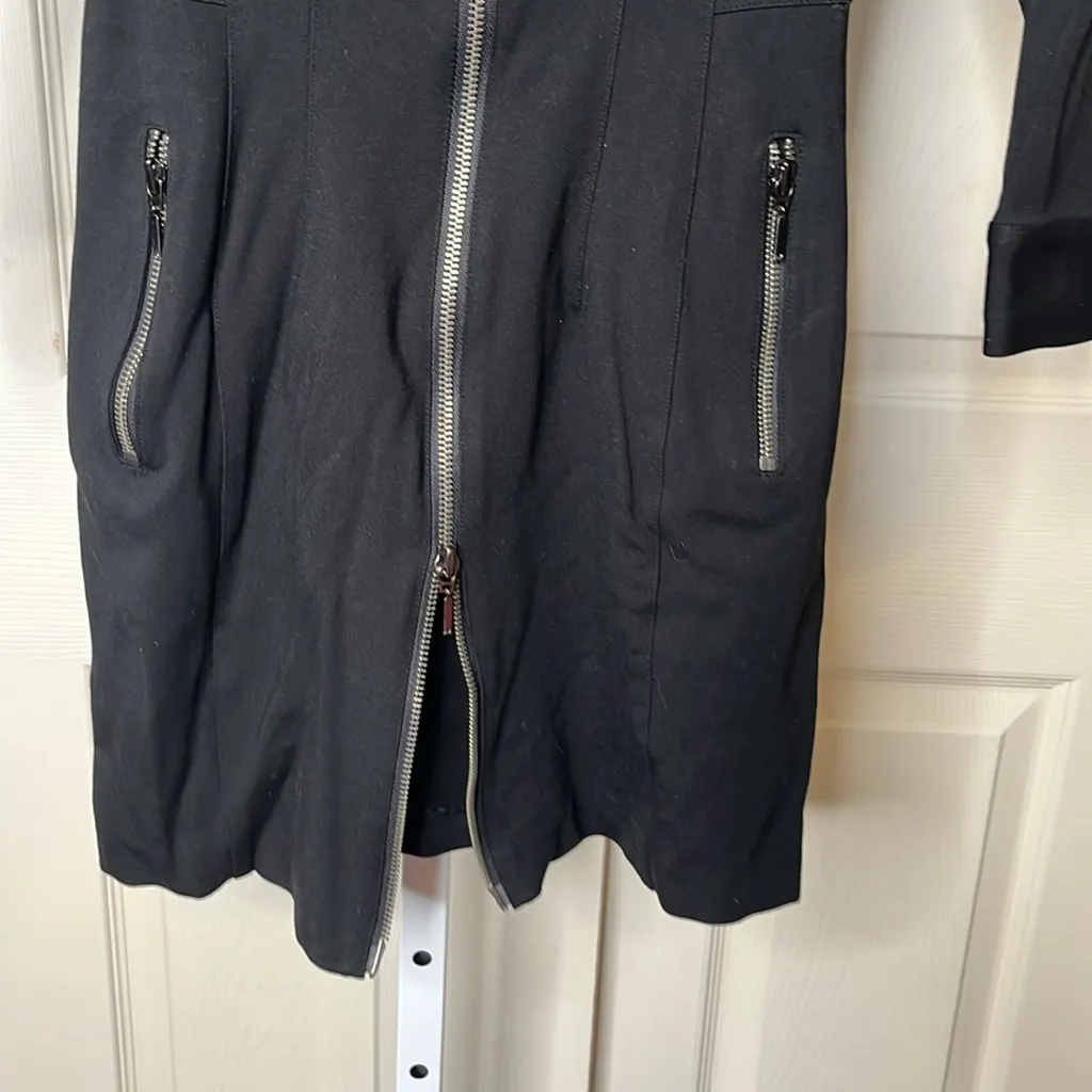 Y2k Armani Exchange Women’s Zip up Mock Neck Dress size 0 - Image 4