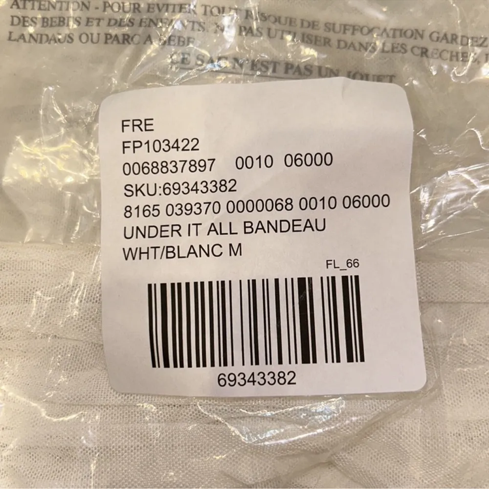 FREE PEOPLE | NWOT Under It All Mesh Bandeau in White - Image 3