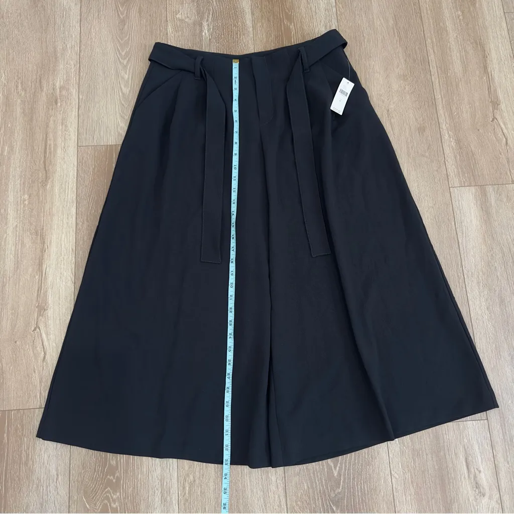 NWT Maeve Anthropologie Tie Waist Culottes Pants Size 6 Black Style OBI698787 - Image 11