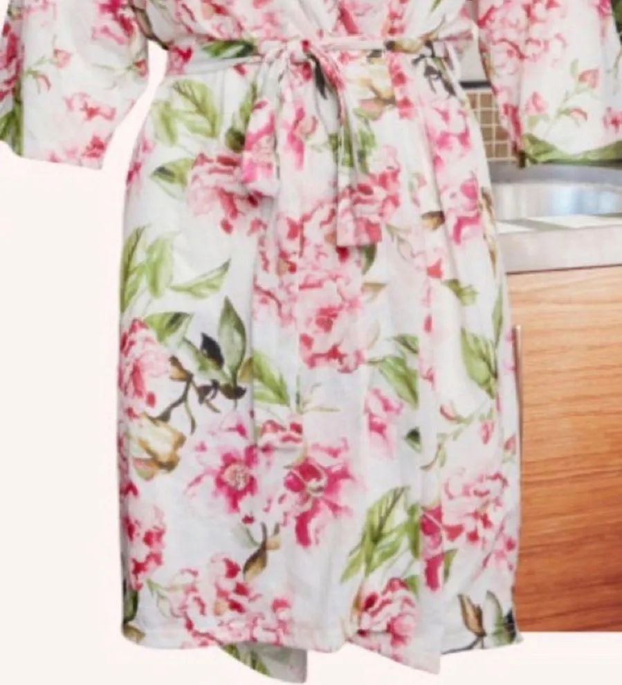 SMYMM SHOW ME YOUR MUMU FLORAL BRIE KIMONO ROBE OS - Image 4