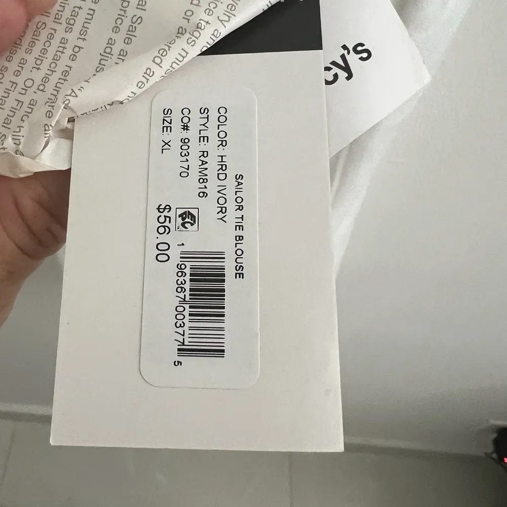 Tahari ASL Sailor Tie Neck Sleeveless Blouse Top Size XLARGE WHITE Womens - Image 7