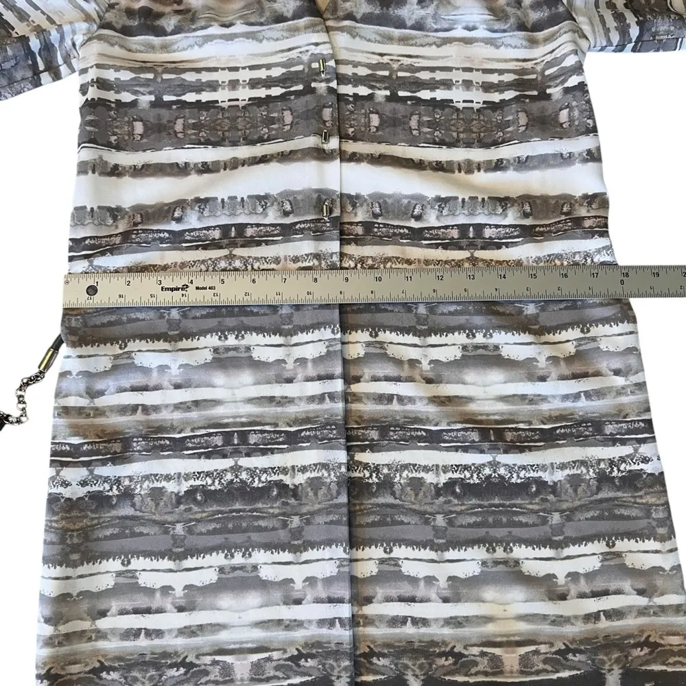 Antonio Melani Size 0 White Gray Shift dress with belt - Image 9