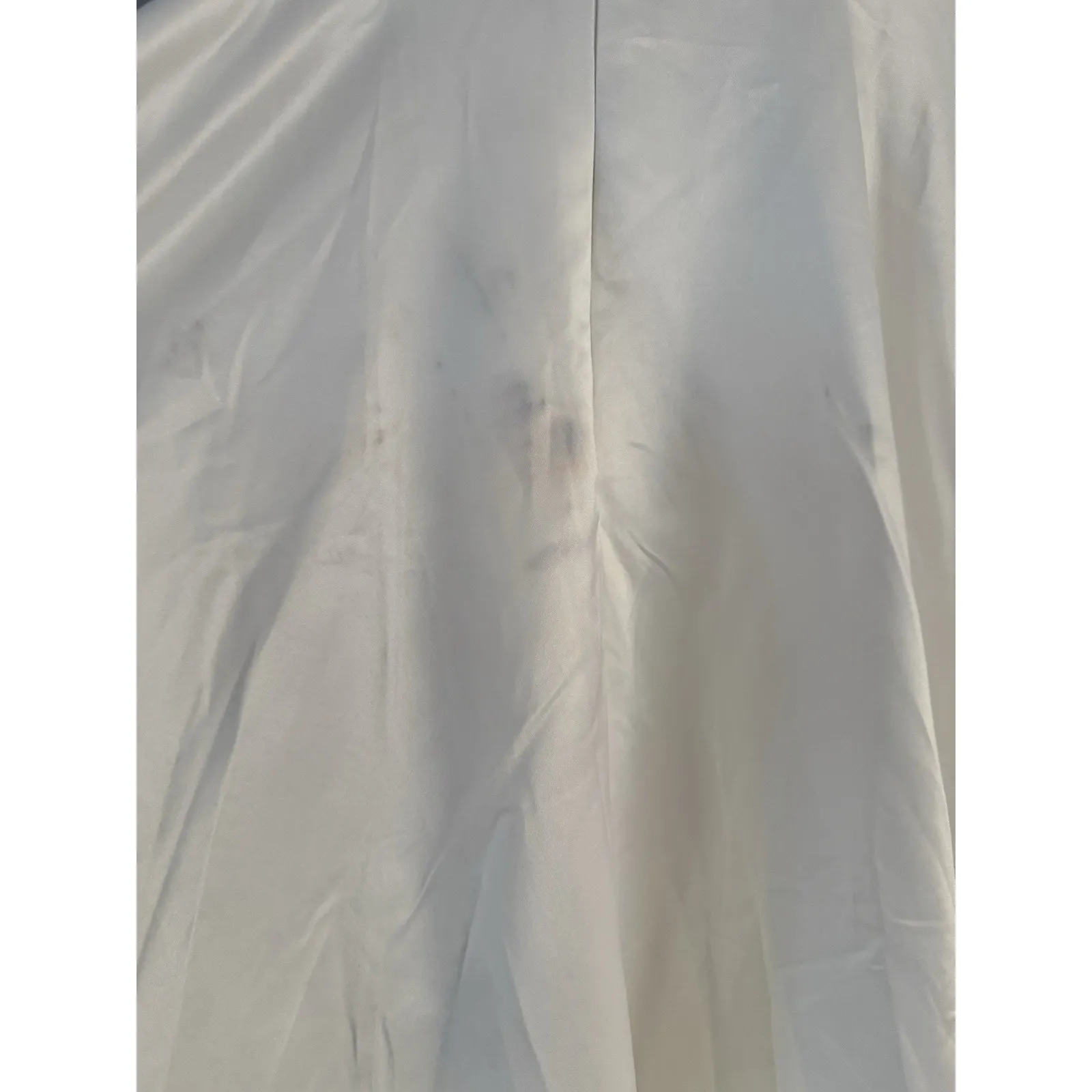 Lulus Lifetime of Love Gown White Satin Strapless A Line Wedding Dress Size 6 - Image 11