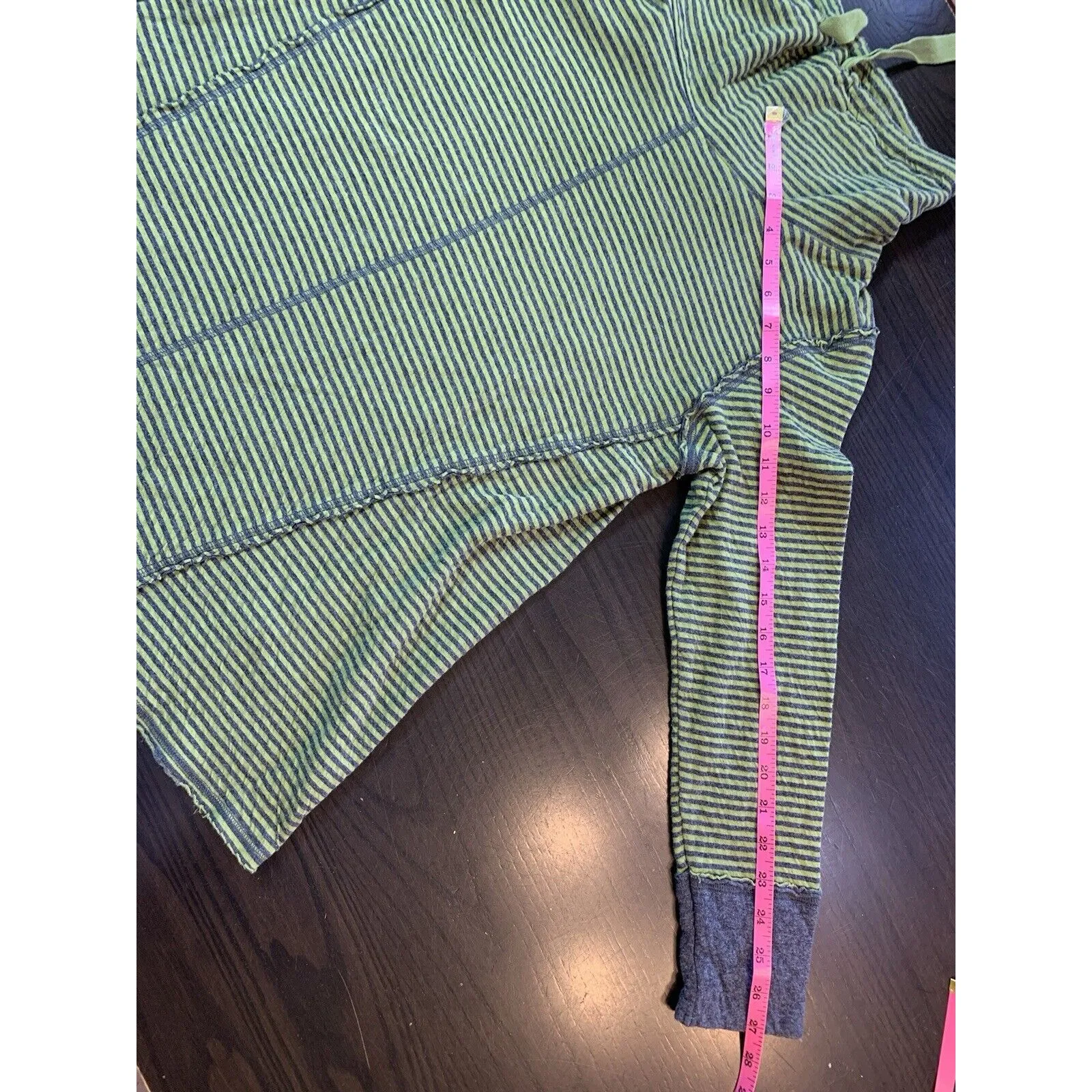 Habitat‎ Clothes to Live In Lagenlook Tunic Sweatshirt Small Green Cowl Neck - Image 11