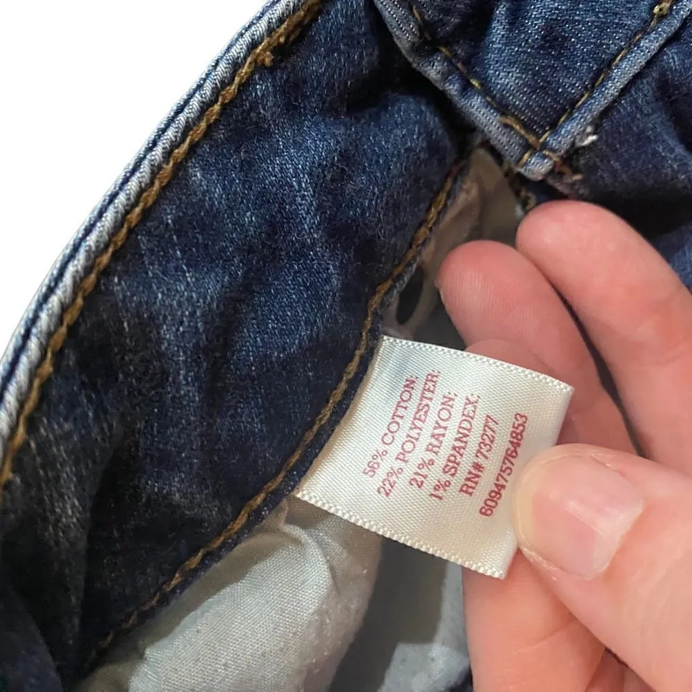 So shortie jean shorts size 0 cuffed shorts - Image 2