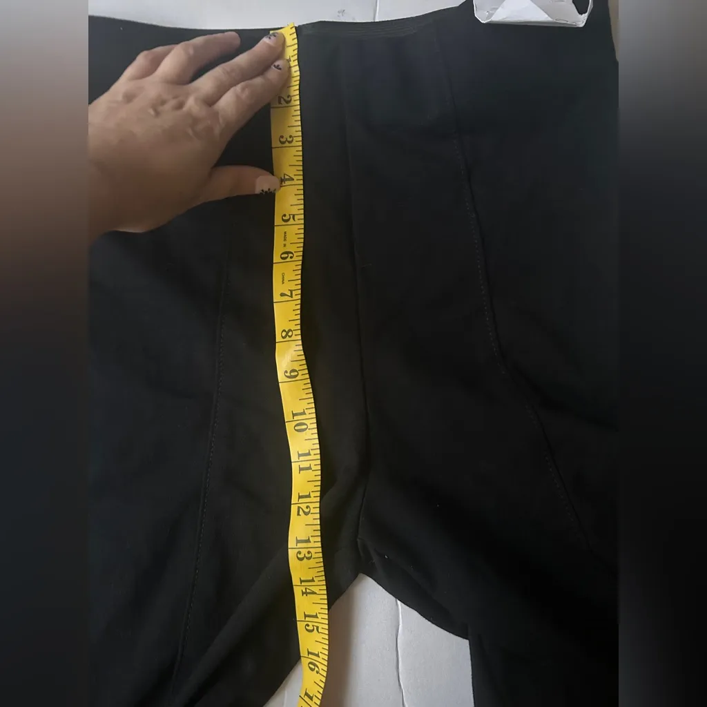 NWT SAM EDELMAN Women’s Joey Pants Pull on Flare Black Size Medium - Image 9