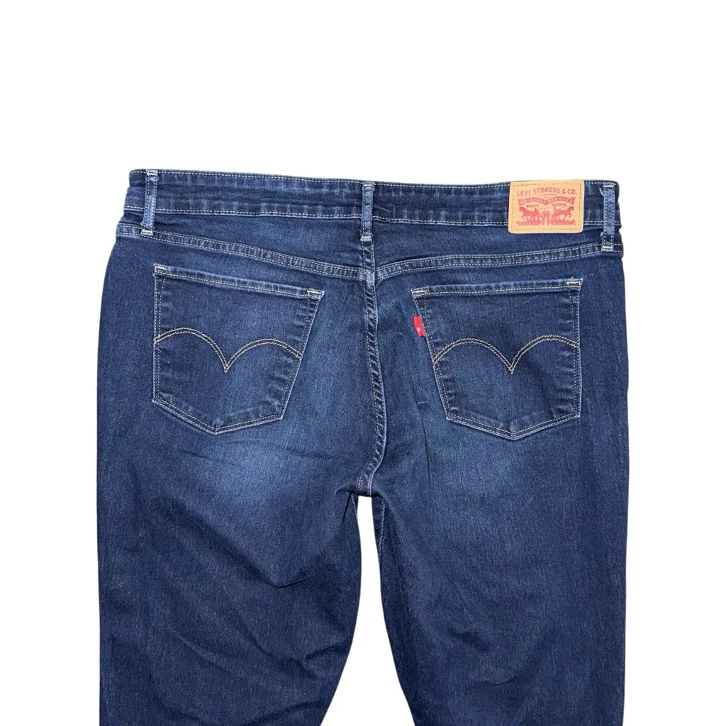 Levi’s 711 Skinny Jeans Indigo Ridge Dark Wash Sz 33 x 30 Mid Rise Stretch Denim - Image 5