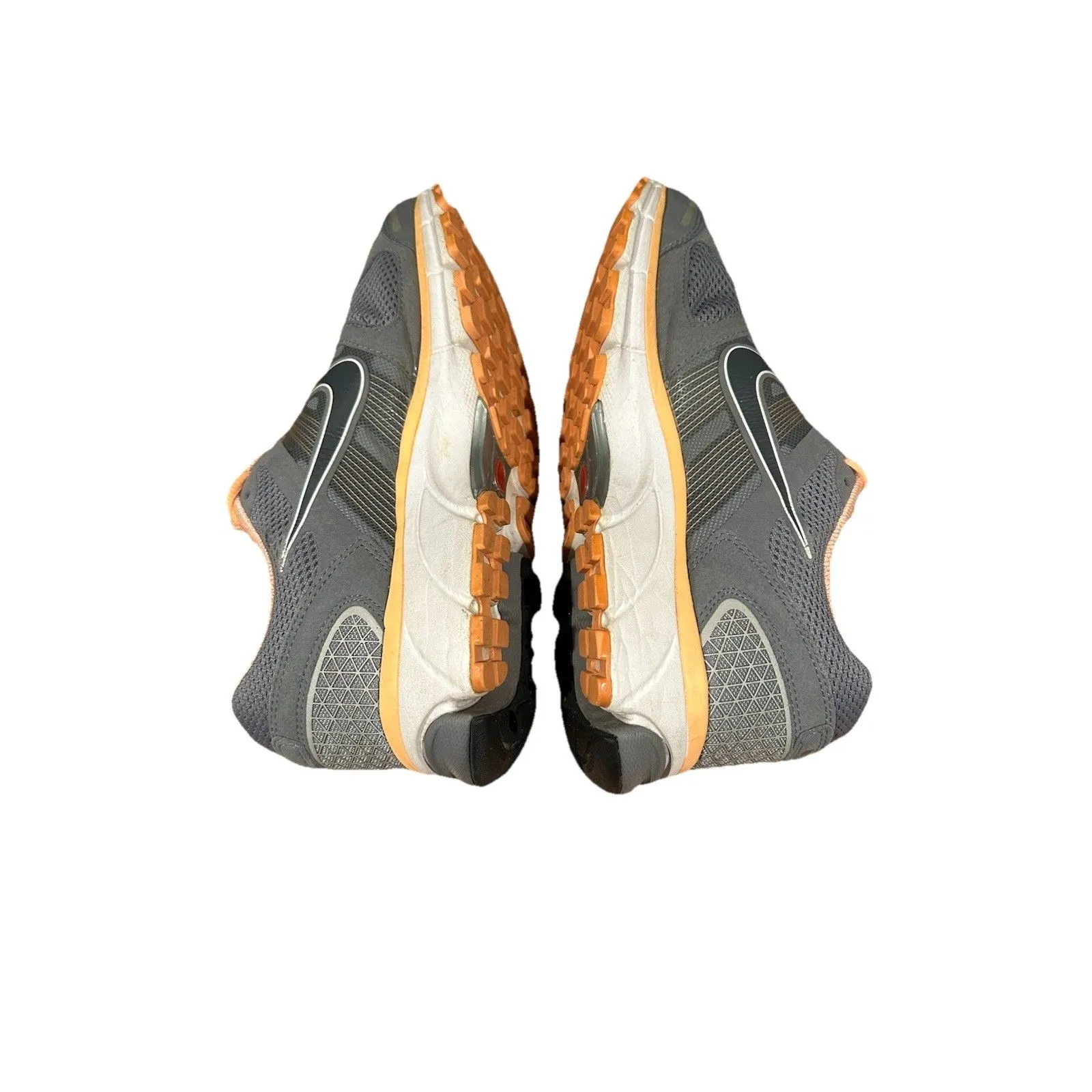 Nike Pegasus 28 Sneakers Flywire Zoom Air Cushion Gray Orange Women's Size 9 - Image 4