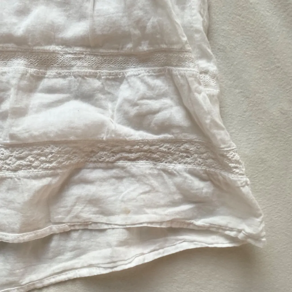 White ruffle tiered mini beachy dress - Image 4