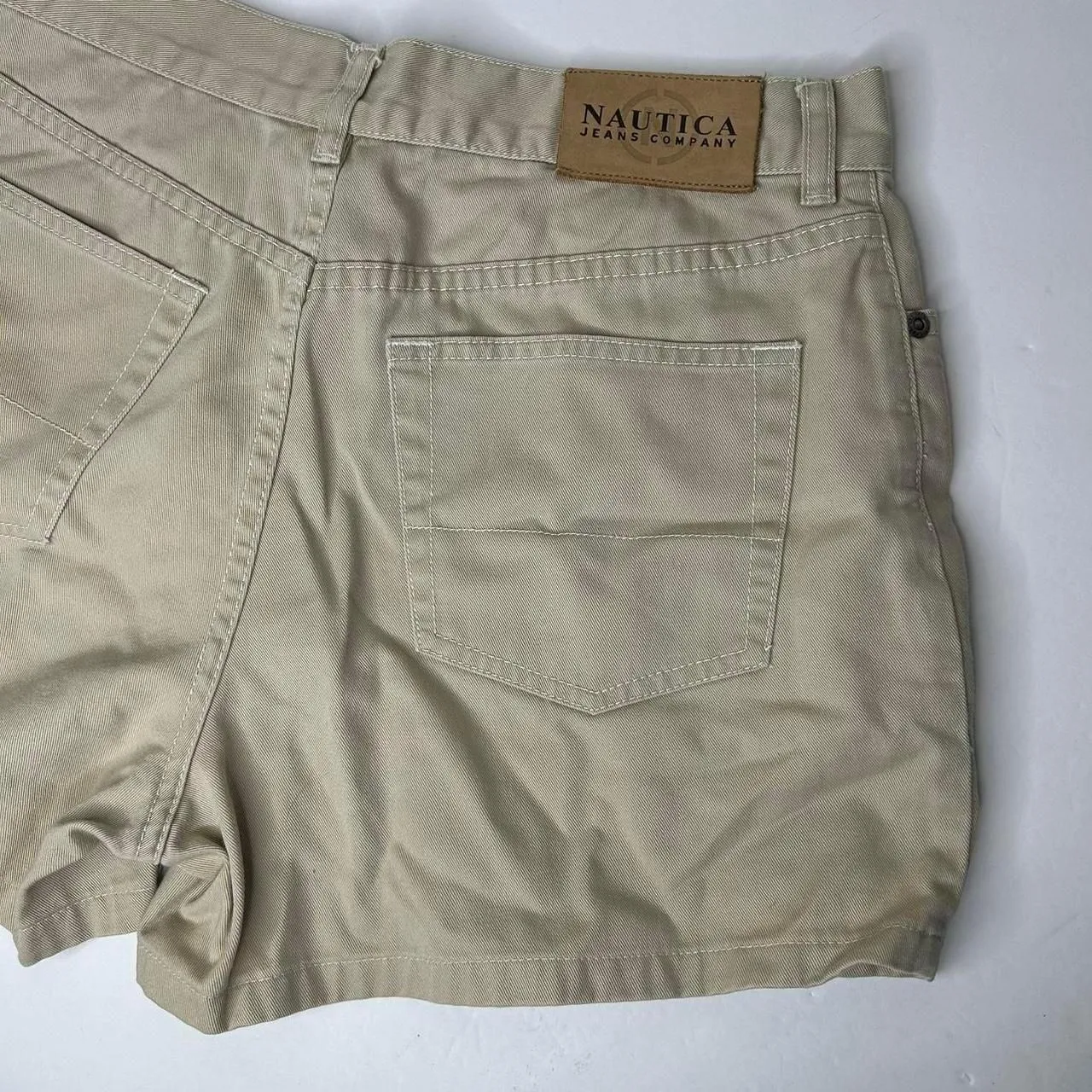 vintage Y2K 2000s retro  Nautica beige cargo khaki shorts 6 - Image 8