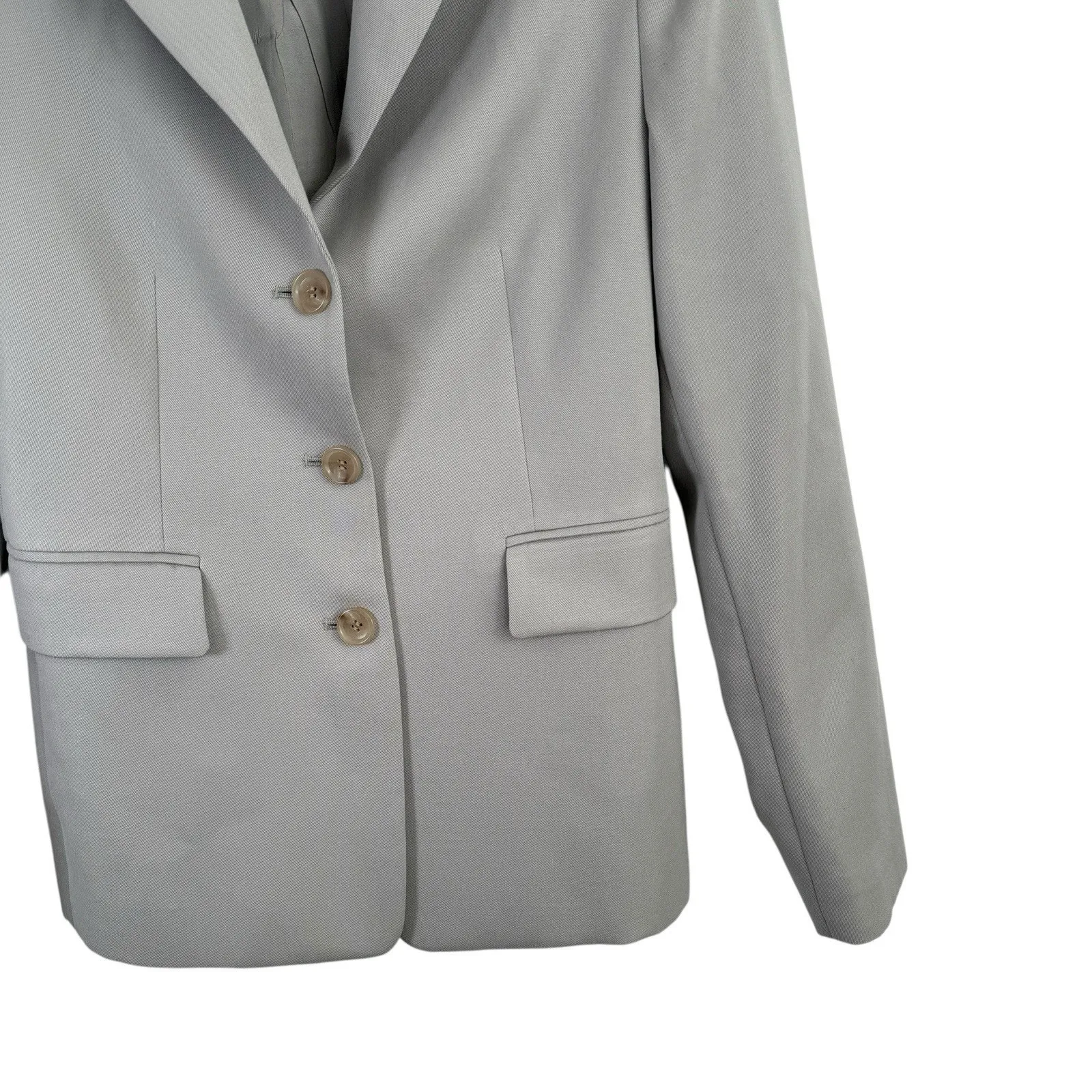 J Crew 100% Wool Blazer Green Preppy Work Office Career READ Womens 4 - Image 2